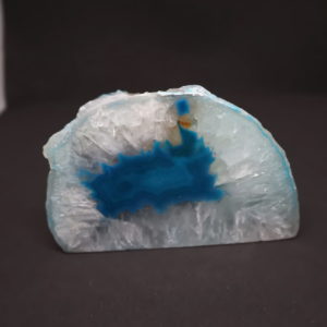 Aquamarine-Teal Blue Agate - Candle Holder