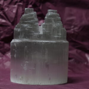 Twin Selenite Tower - Medium